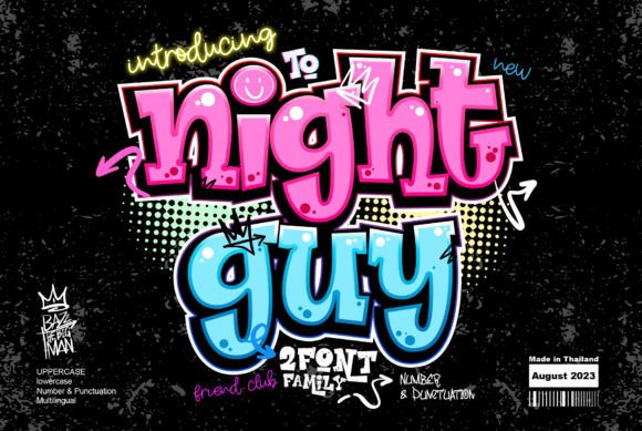 Night Guy: A Bold Graffiti Font for Modern Design