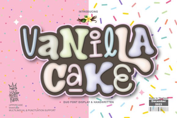 Vanilla Cake: The Charming Font Duo for Modern Design