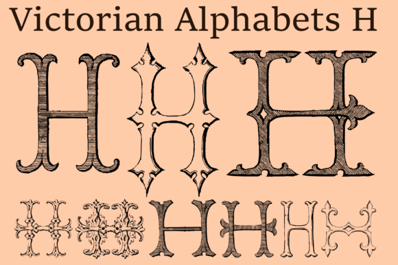 Victorian Alphabets H: A Timeless Tool for Modern Design